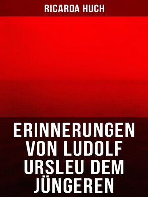 cover image of Erinnerungen von Ludolf Ursleu dem Jüngeren